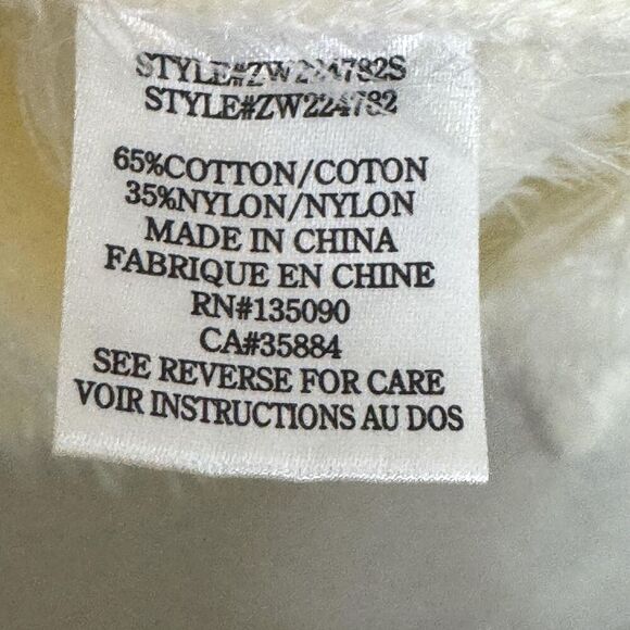 Z Supply Sweater Womens Small White Fuzzy Textured Pullover Crewneck Soft Cozy - Picture 7 of 8